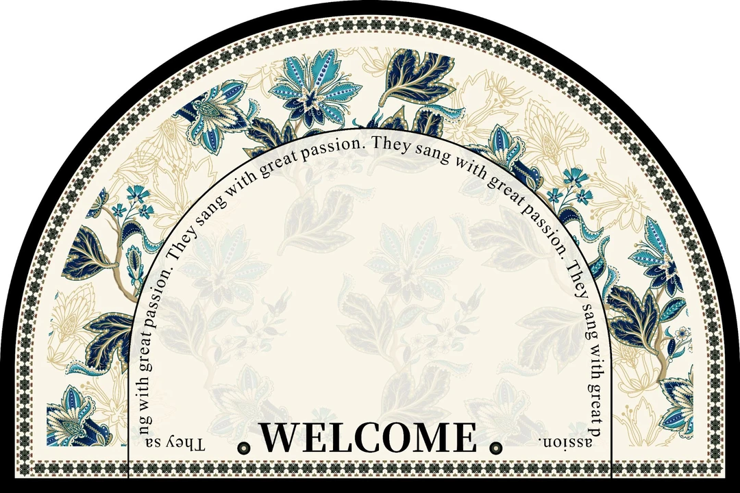 半圆美式复古浴室地垫软硅藻泥吸水卫生间门口防滑速干脚垫门垫