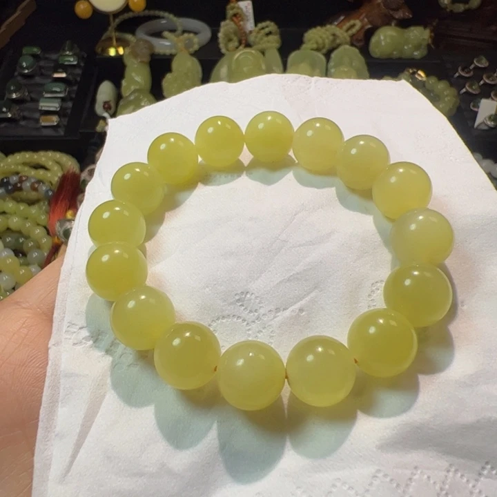 和田玉（黄玉）颈饰未镶嵌