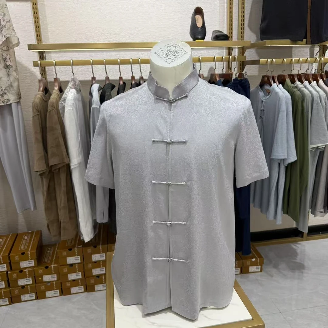 老美华男士中式半袖432107039