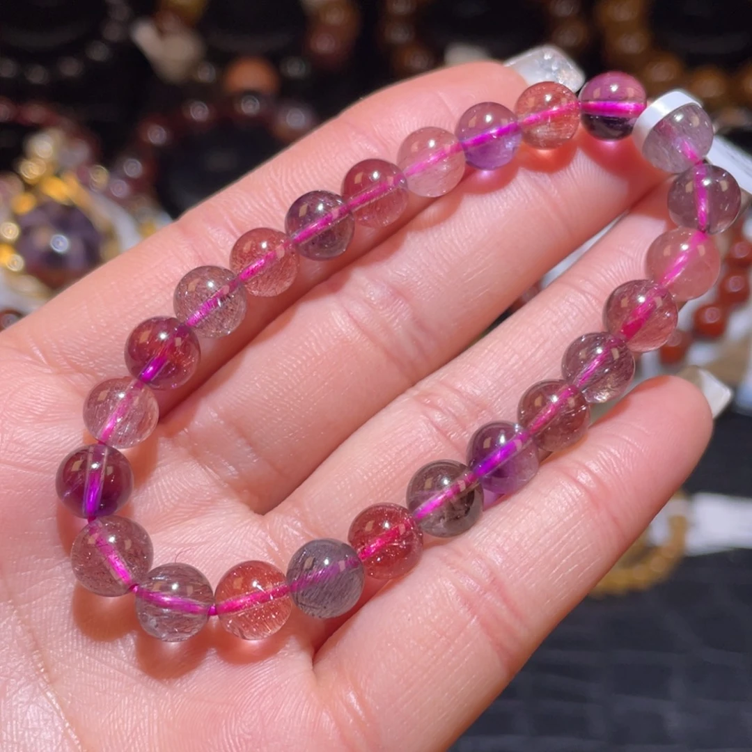 手链水晶未镶嵌超七手串7.5mm