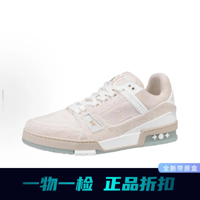 未使用 LouisVuitton/路易威登 trainer 白牛仔 低帮板鞋