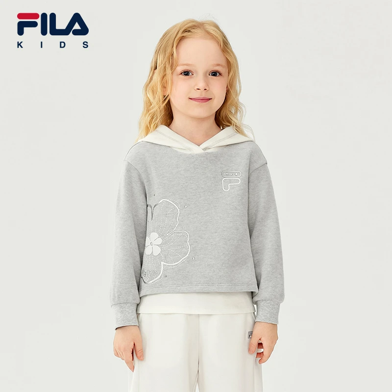 【斐乐儿童】卫衣2025年冬季新款连帽卫衣小童连帽卫衣K11G541202