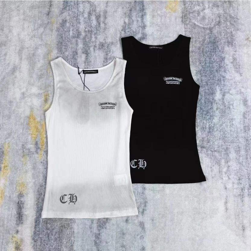 LL 四季款JK克罗背心字母印花内搭修身上衣 161119