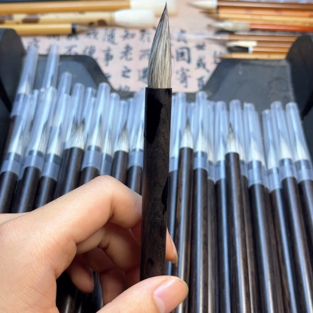 单支一级白尖雪狐毛笔中楷