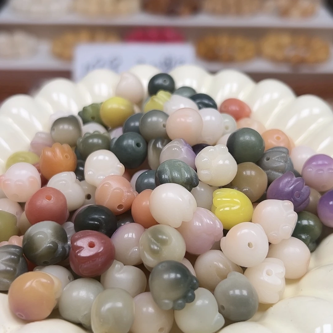 菩提根/象牙果手串卡12多宝猫爪40颗