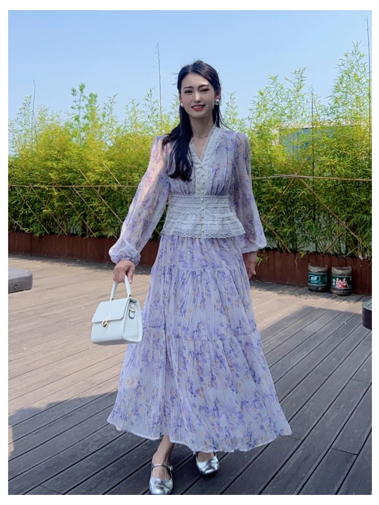 梦游仙境2025夏季新款原版定制重工刺绣国风气质温柔小香时尚套装