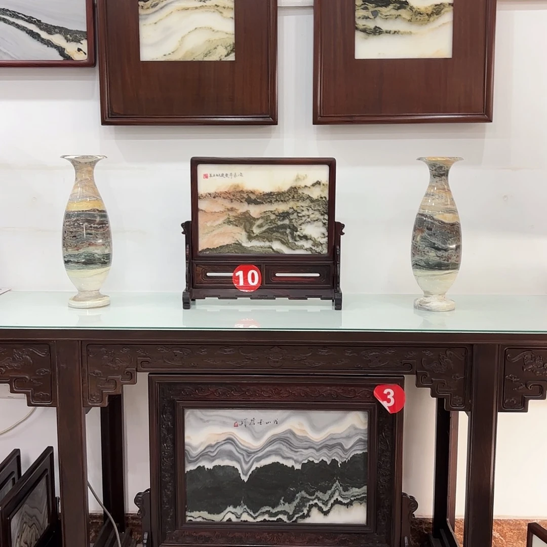 林***风石材天然云石摆件摆件