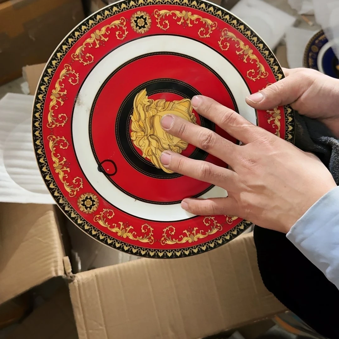 萱***妈陶摆件陶瓷骨瓷餐具家用高温微瑕