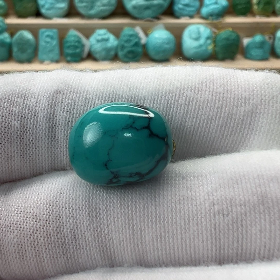 未镶嵌绿松石随形12mm?*