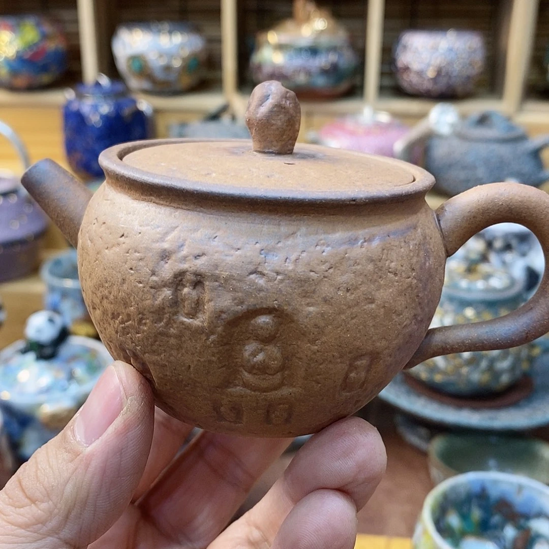 粗陶志野柴烧茶器
