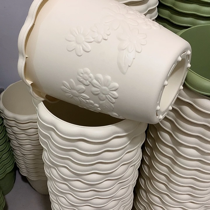 浮雕口21高21米白3个无托