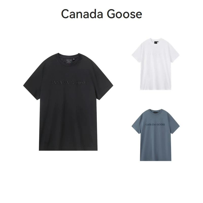 未使用 CANADA GOOSE 男士Emersen圆领短袖T恤1420M2