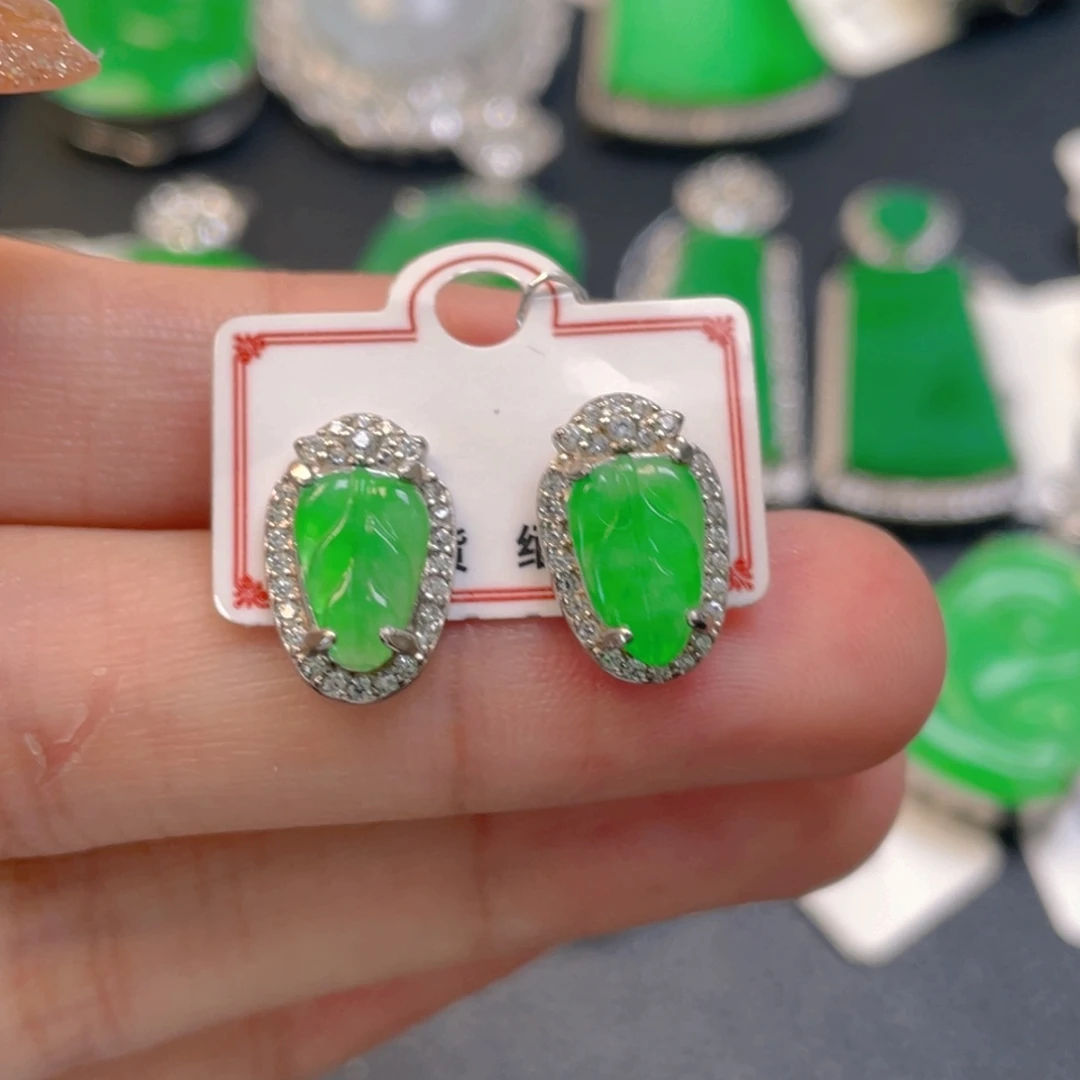 翡翠银S925镶嵌颈饰