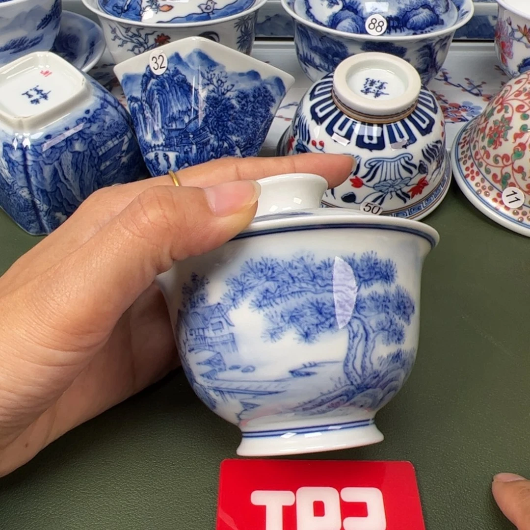 陶瓷景德镇纯手工纯手绘茶具木木70