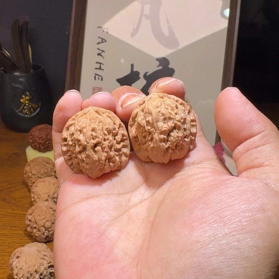 吊坠文玩核桃33尺寸白狮子