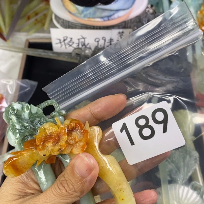 【闪购商品】岫玉发饰未镶嵌Y****浅