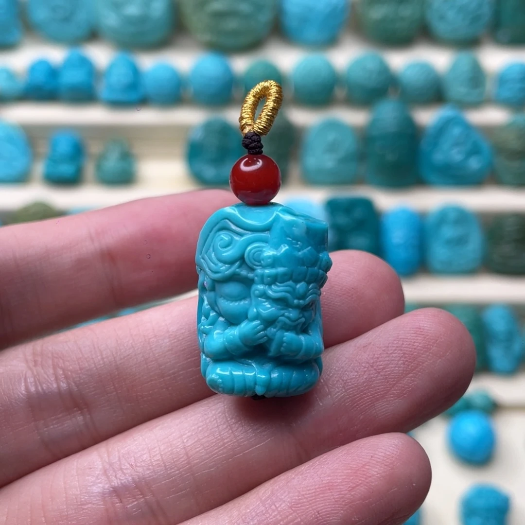 绿松石未镶嵌颈饰卡16-23