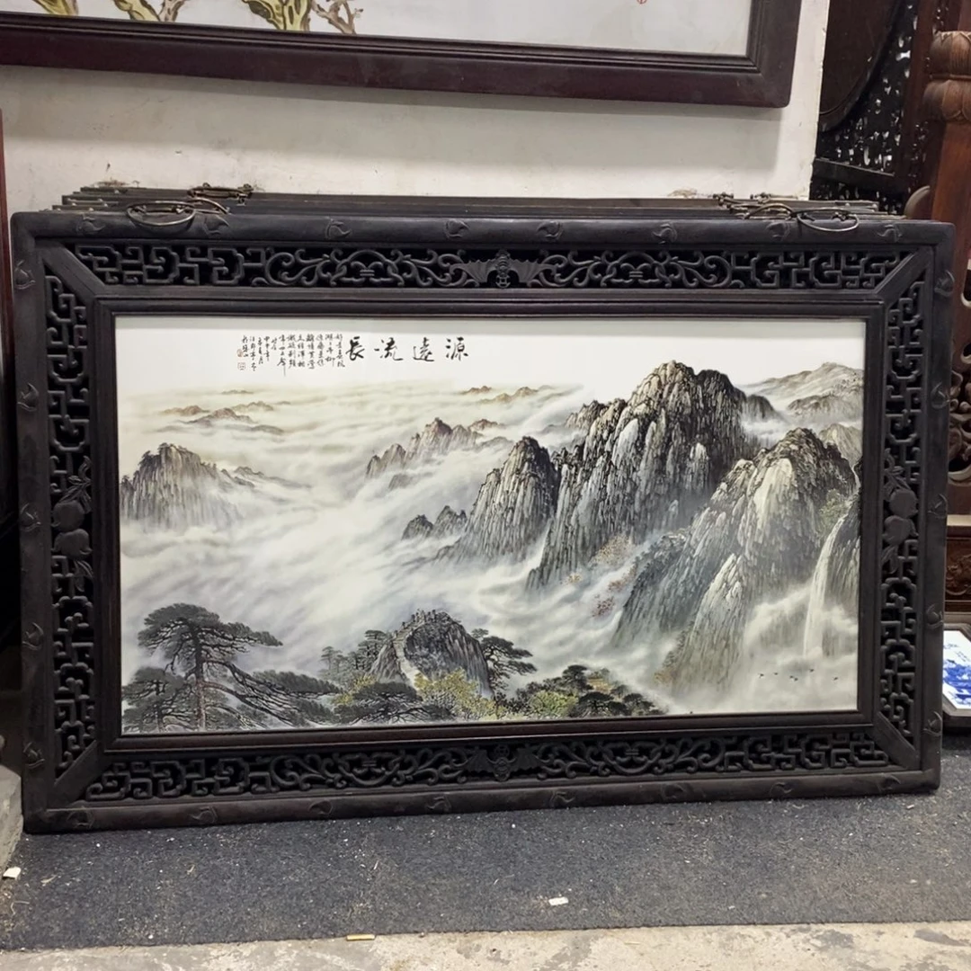 瓷120*76 景德镇瓷板画柴窑烧制