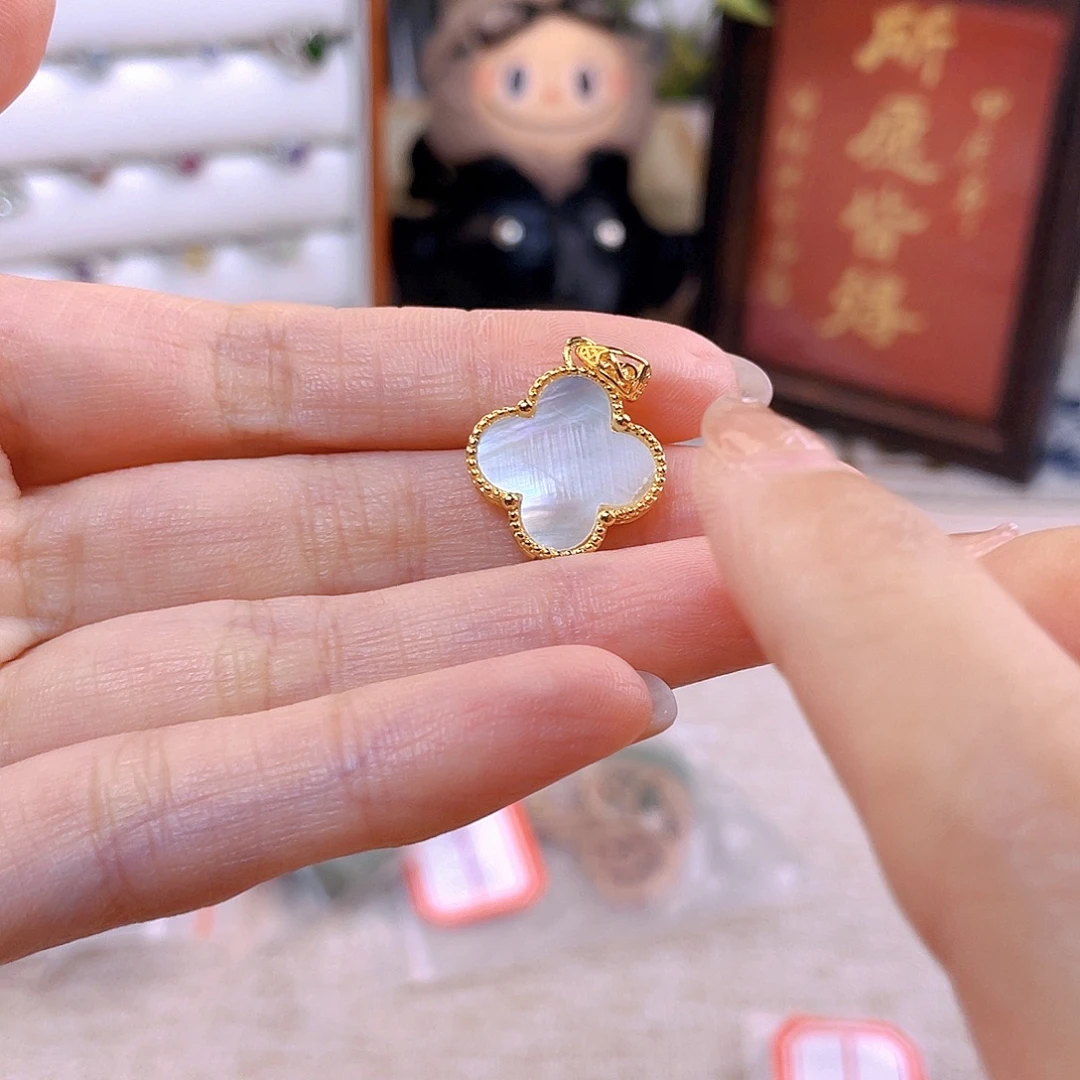 银S925镶嵌贝壳（贝母）吊坠