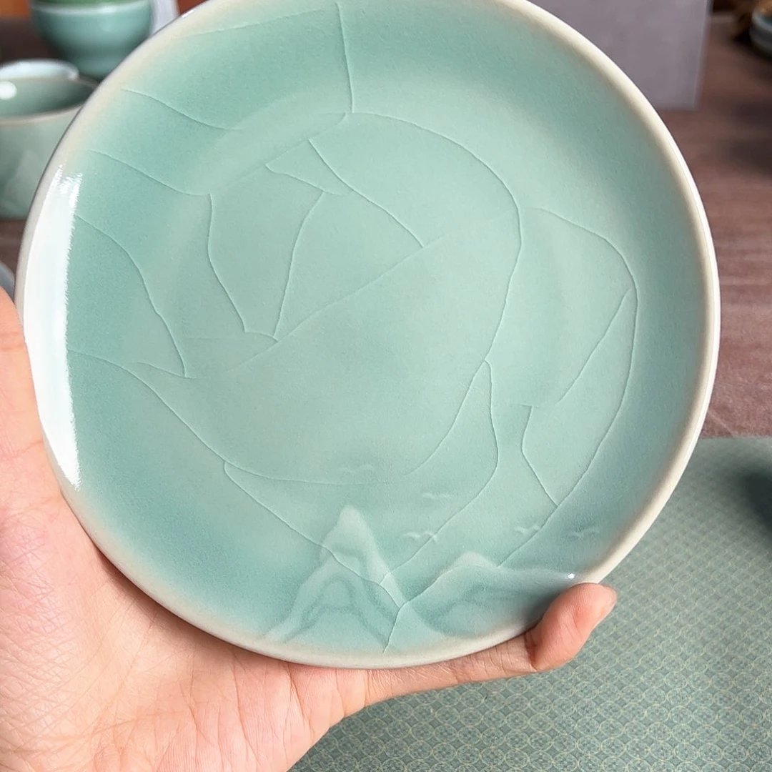 龙泉云间青瓷小米茶器