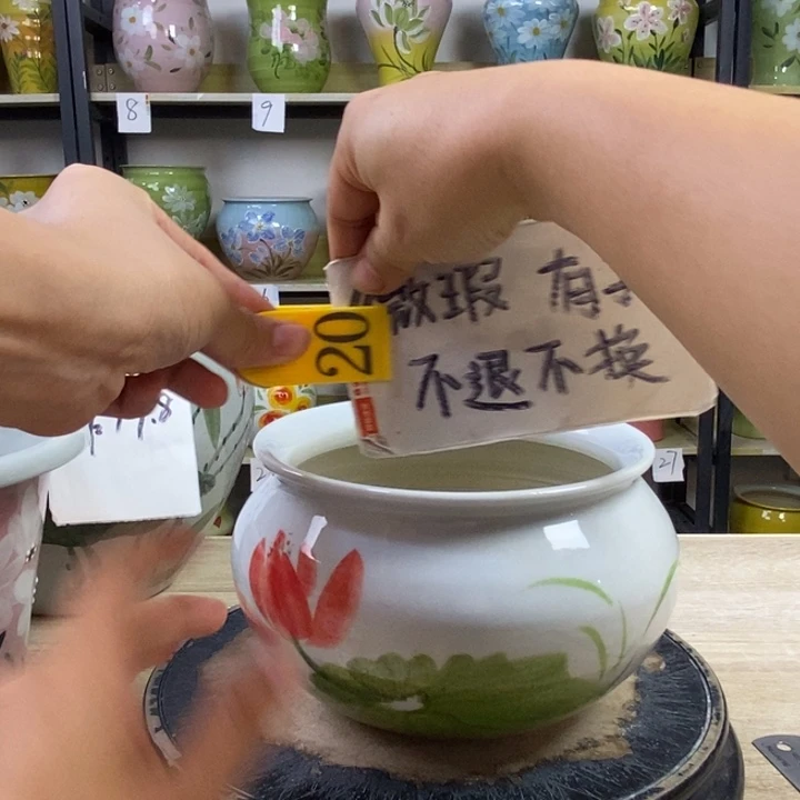 景德镇高温陶瓷花盆