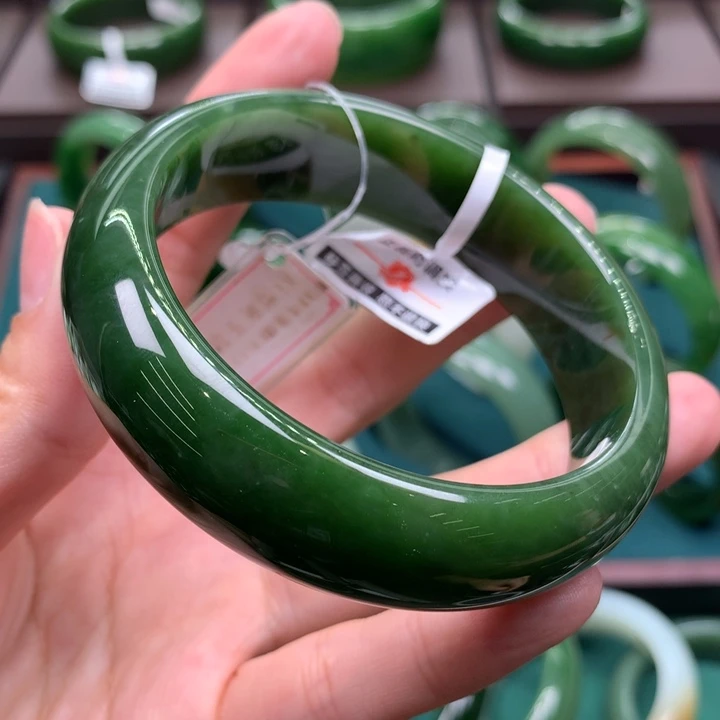 未镶嵌手镯和田玉（碧玉）59+