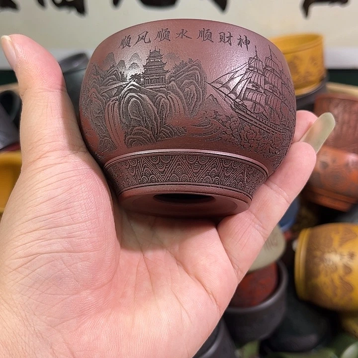茶杯紫砂全手工紫砂主人杯