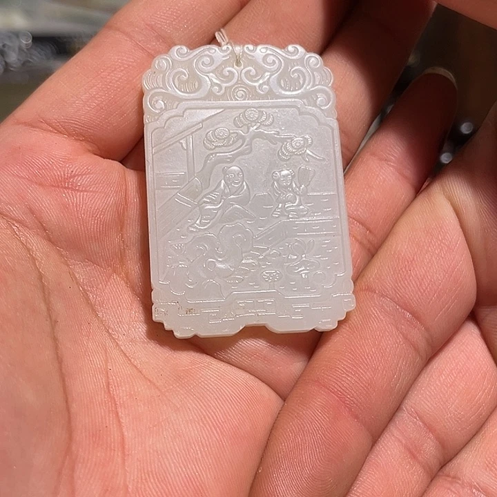 用***6和田玉未镶嵌颈饰