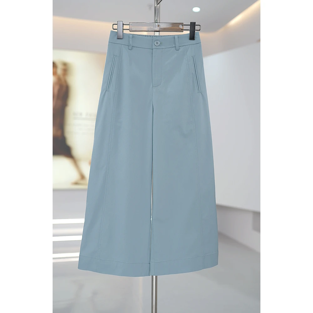 K85171夏季2025新款高腰窄版八分女裤-2