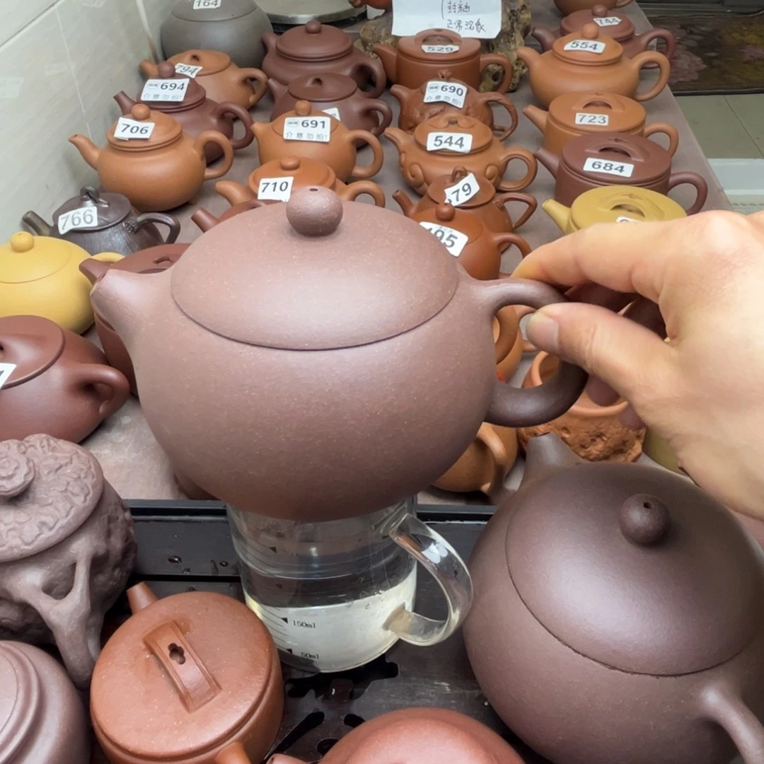 紫砂茶壶紫泥半手工650cc左右西施壶瑕疵不挑毛病