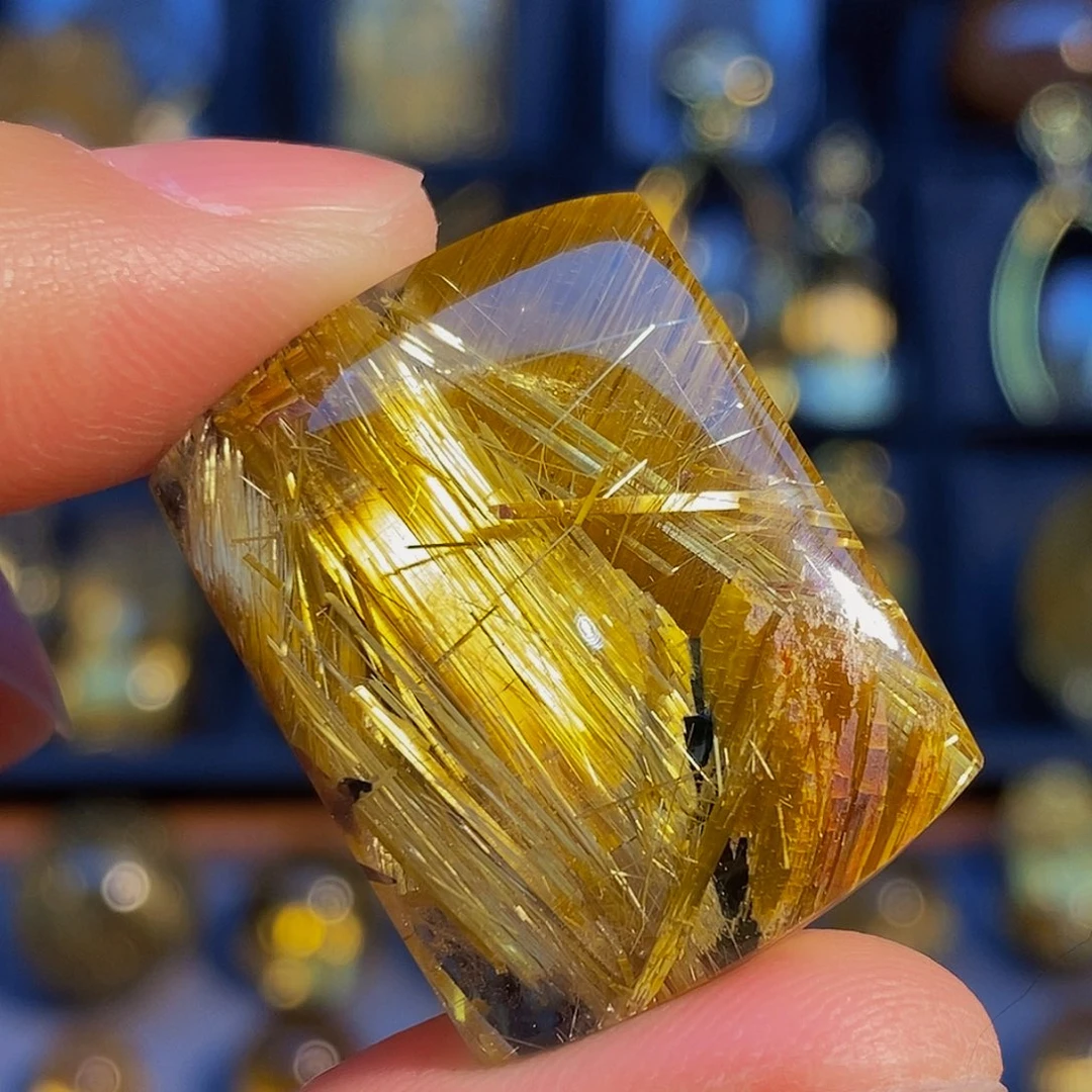 水晶颈饰未镶嵌天然钛晶无事牌吊坠