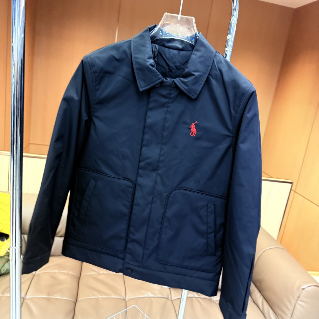 秋冬季新款时尚百搭高端翻领刺绣老钱风棉服短款保暖男款外套2288