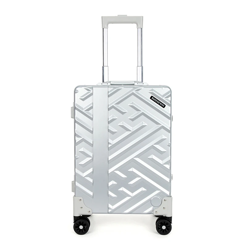 SUISSEWIN祥兴行李箱拉杆箱旅行箱万向轮大容量密码箱登机SN7623