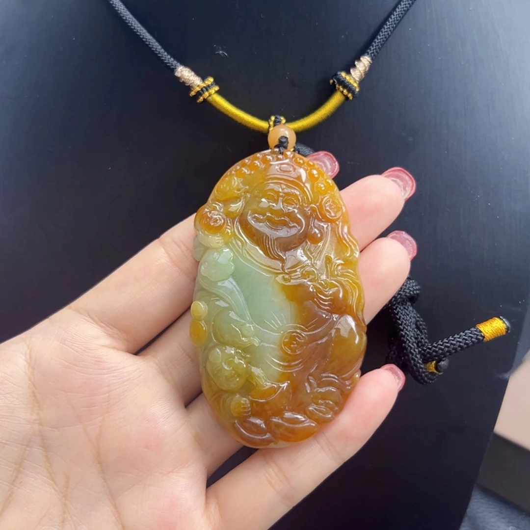 *****翡翠未镶嵌颈饰天然