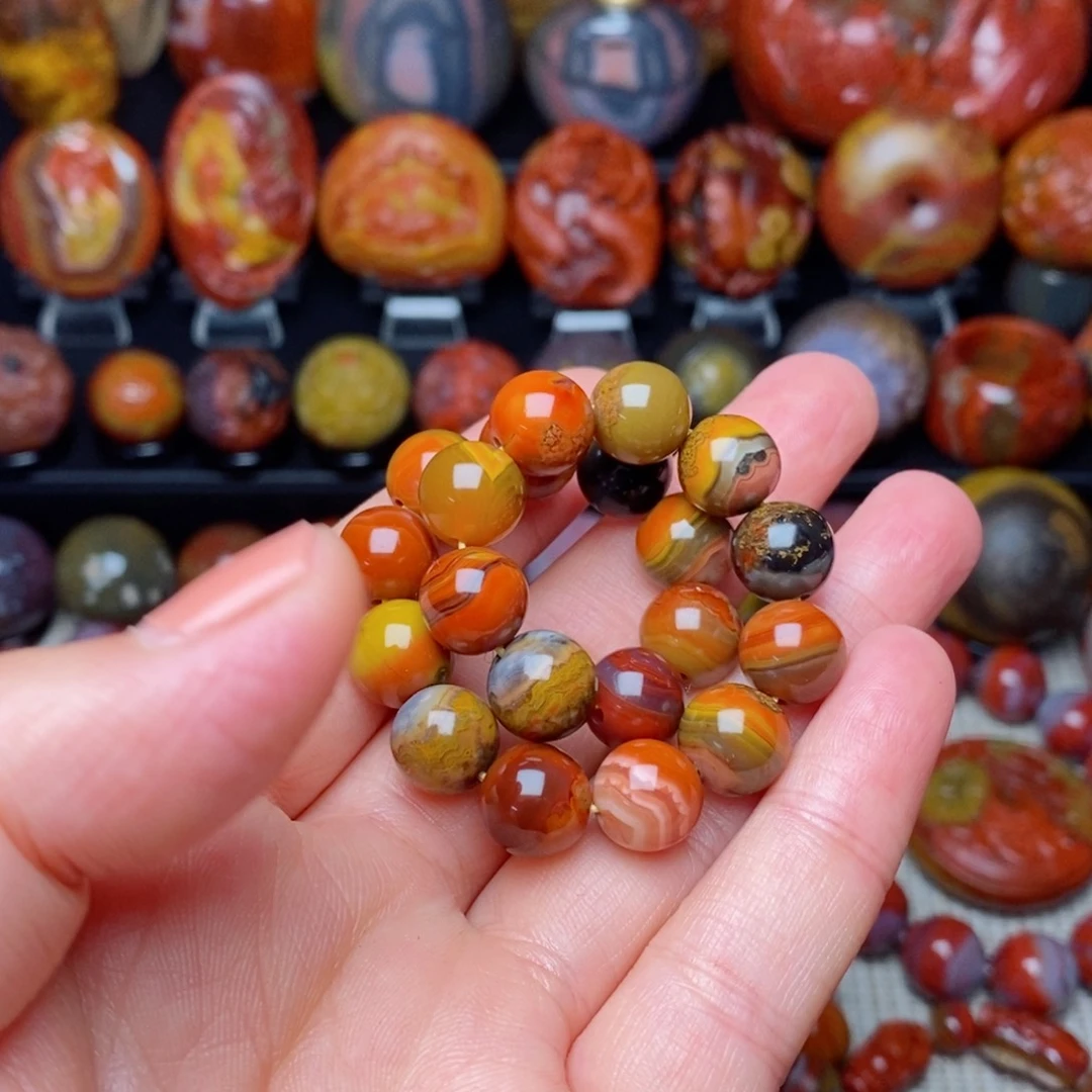 玛瑙/玉髓战国红玛瑙未镶嵌翻**海