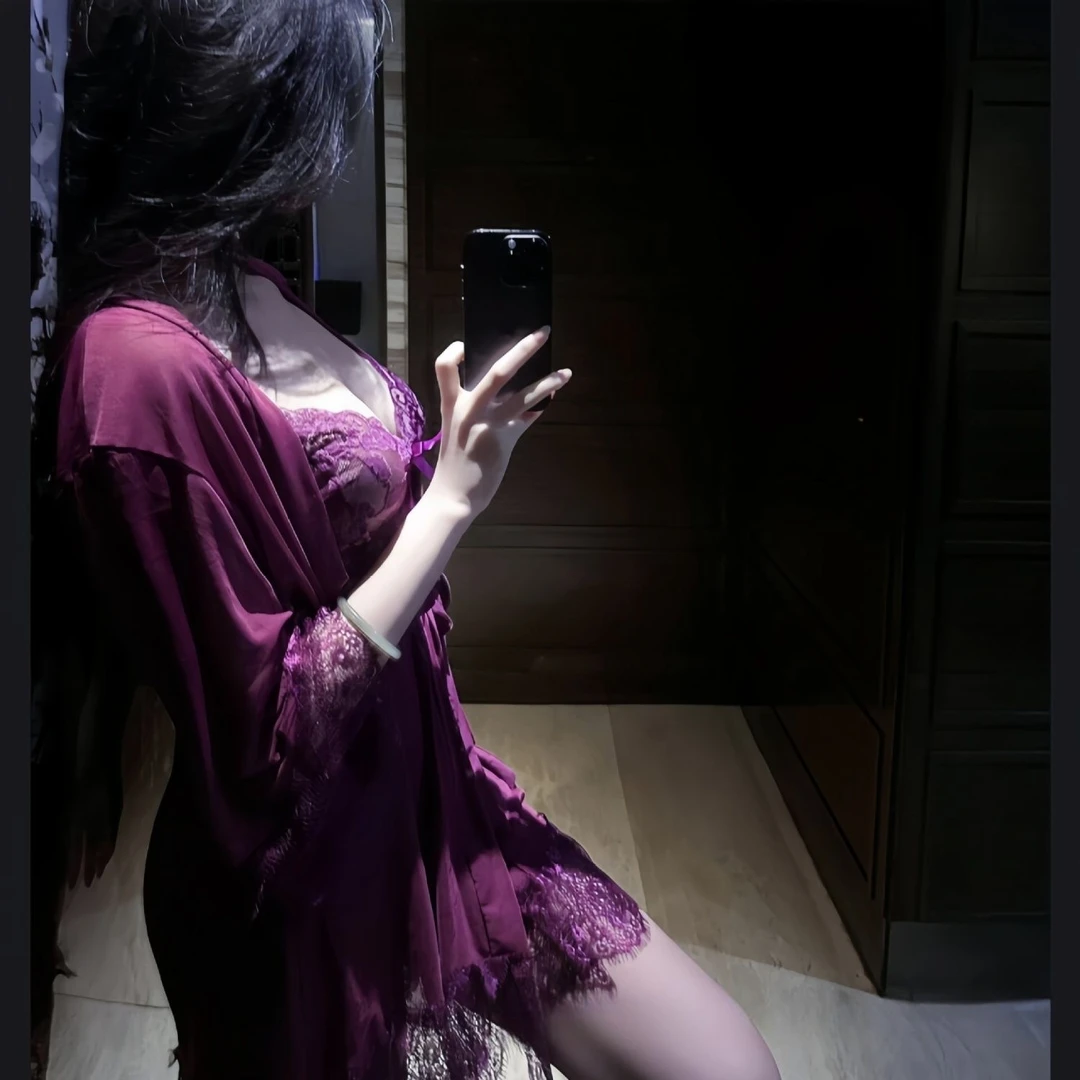 【轻奢定染】法式烟柔2025御姐紫韵诱惑性格睡衣睡袍纯欲火辣蕾丝