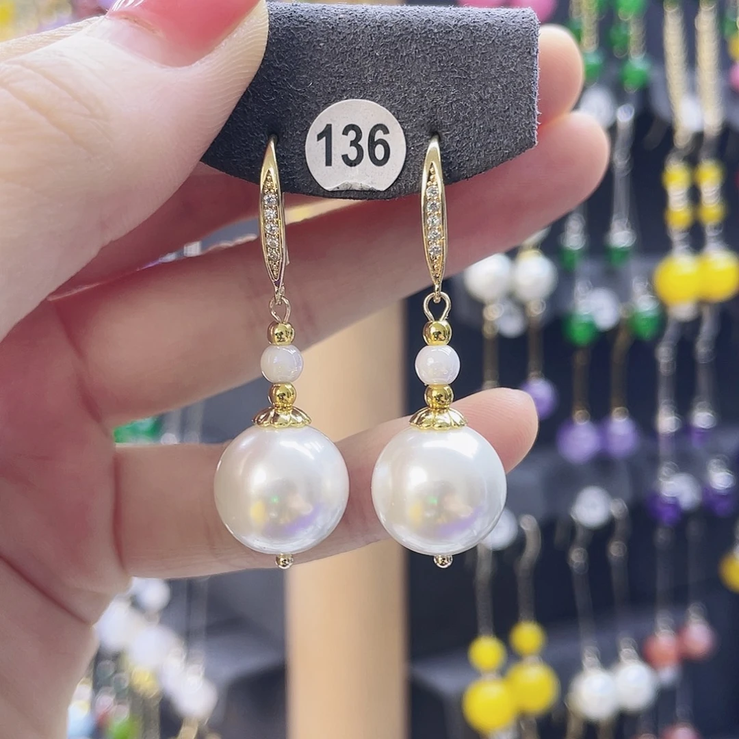 玛瑙/玉髓未镶嵌耳环