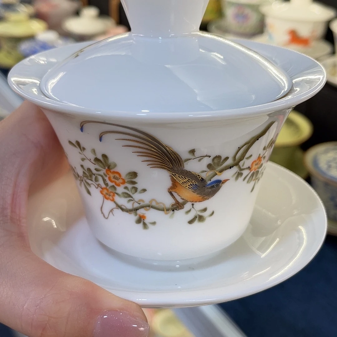 陶景德陶瓷盖碗茶具