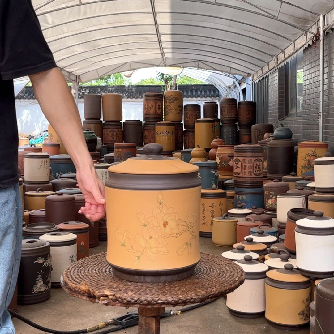 紫砂茶叶罐8 饼茶叶罐