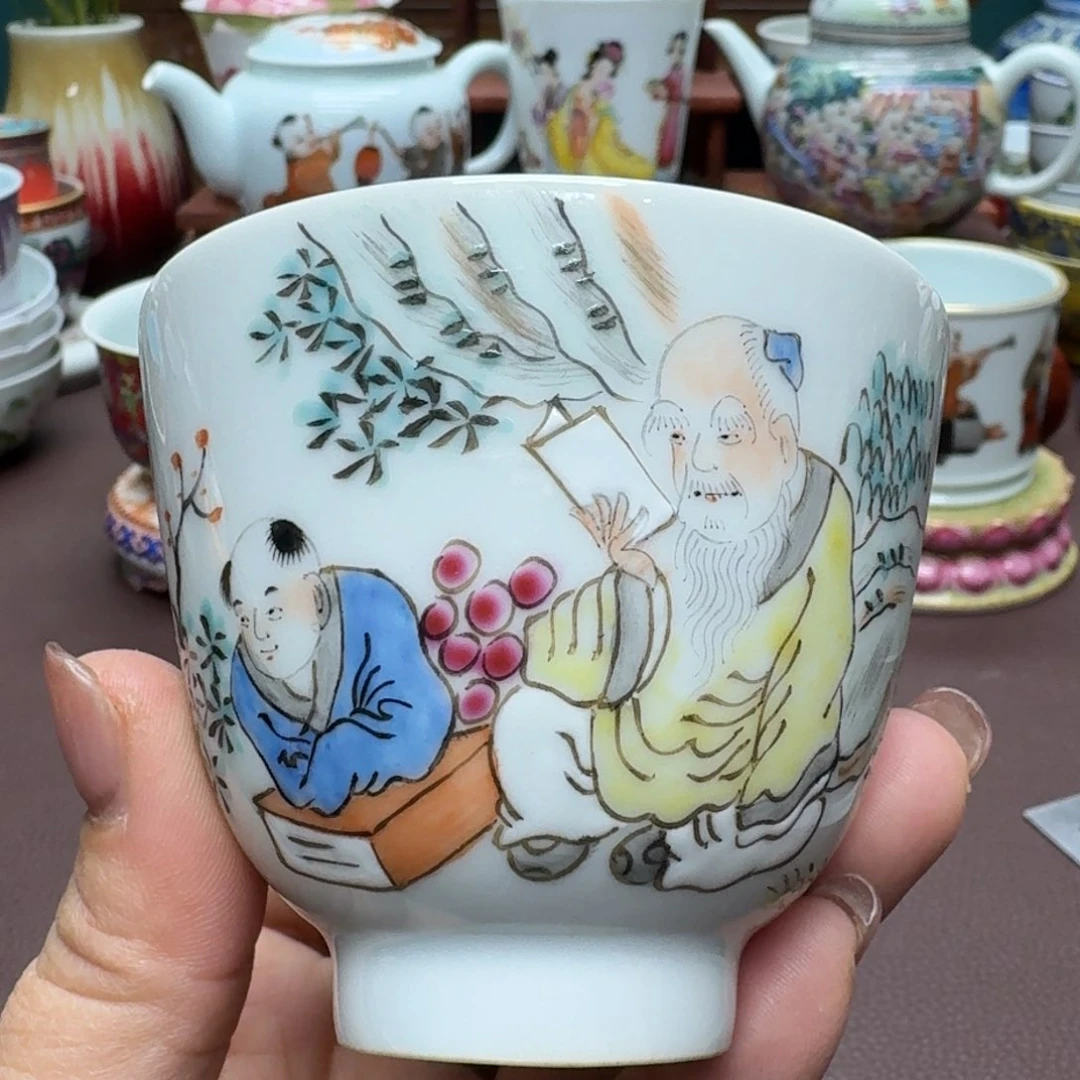 瓷片景德镇仿古手工制作精品展示
