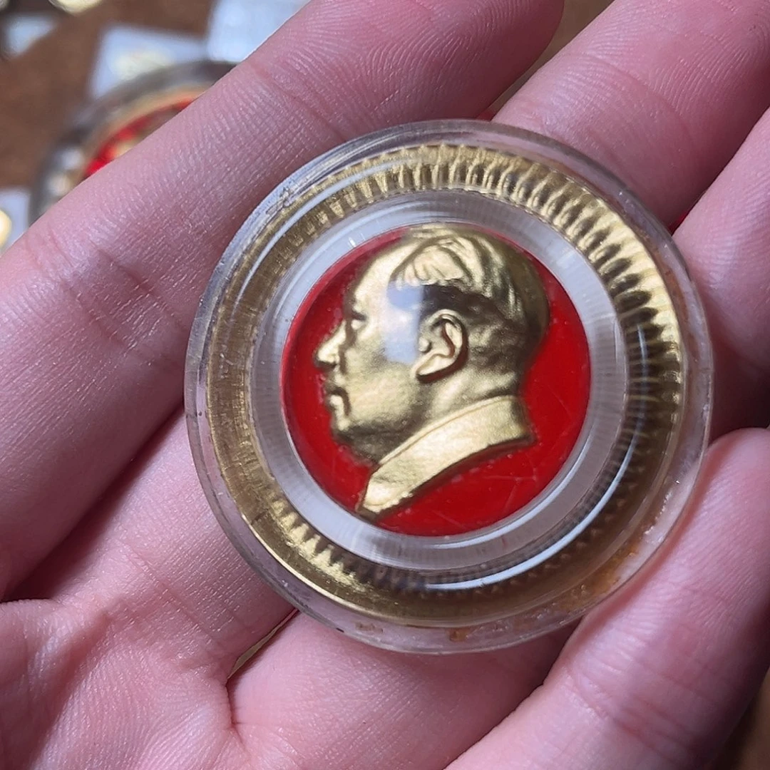 1****一枚铝制徽章闪拍