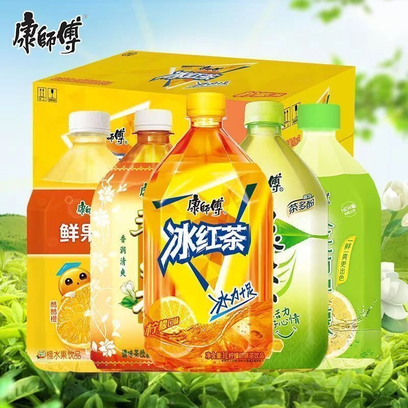 康师傅冰红茶柠檬味茶饮料多口味大瓶装1000ml夏日饮品大瓶畅饮