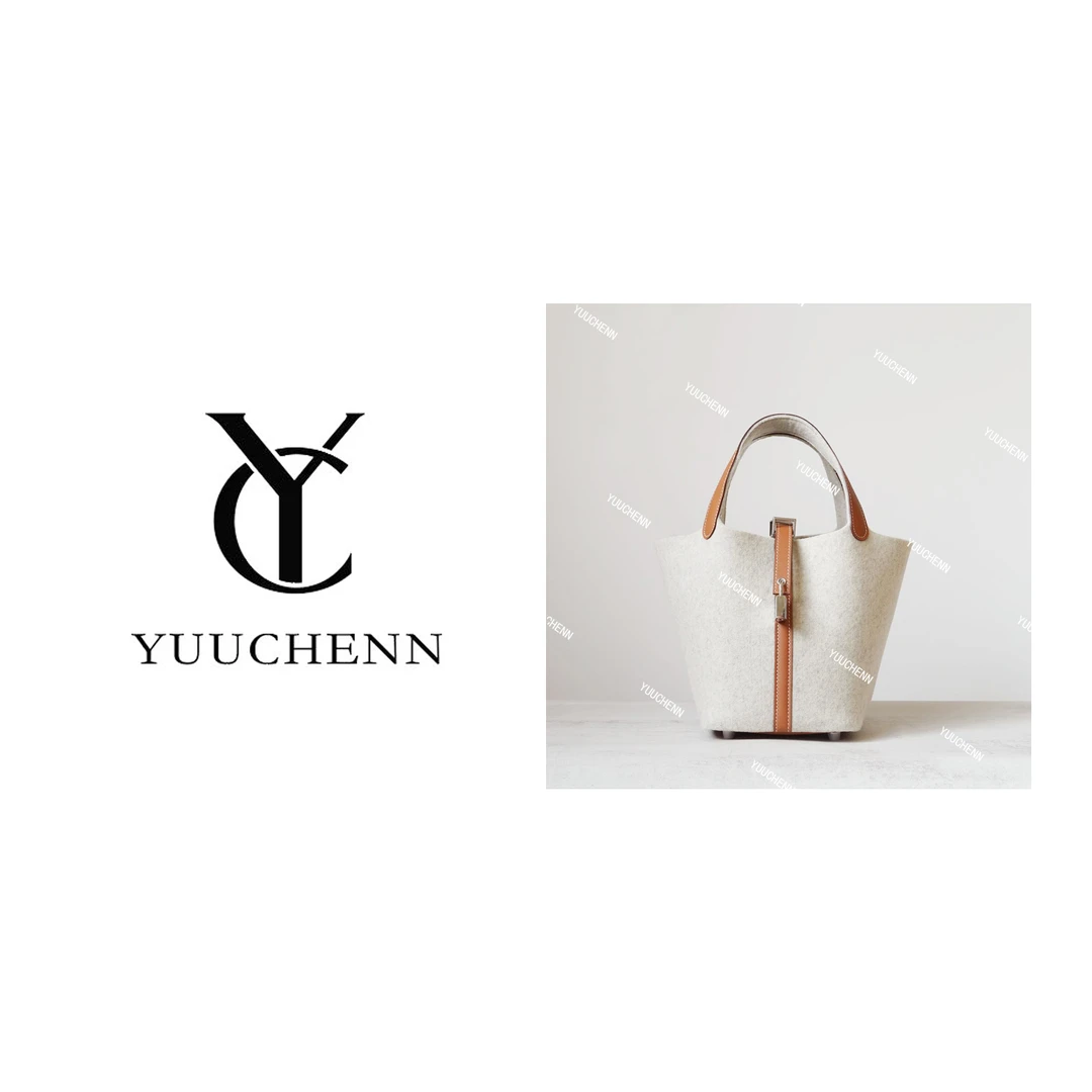 YUUCHENN/【picotin】进口羊毛毡swift皮金棕色18cm HH4123