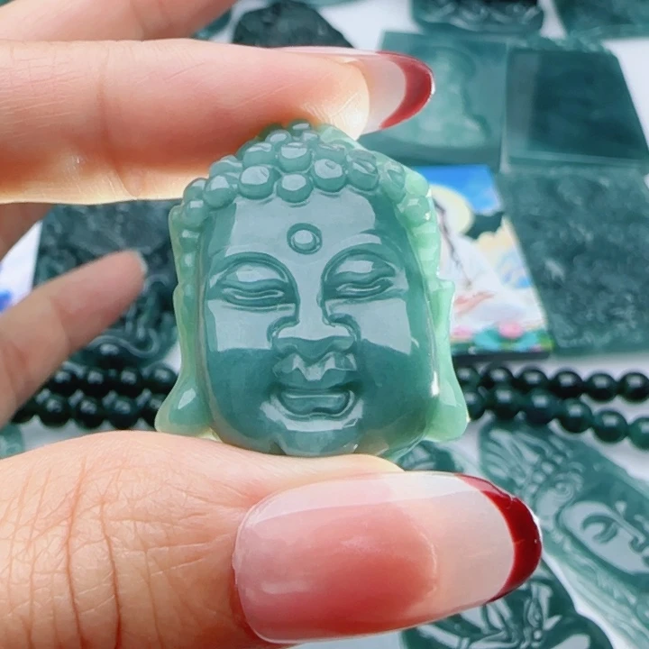 翡翠未镶嵌颈饰多样性发货天然A货翡翠