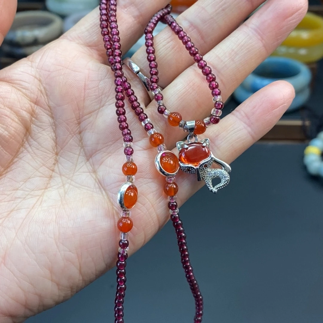 手链未镶嵌石榴石