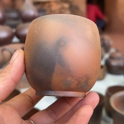 戬谷龙窑柴烧茶杯9