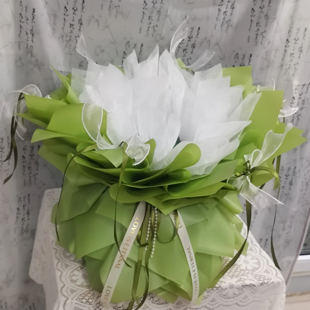 33支-52支尖尖角花束包装半成品鲜花零食包装纸尖角花束空包装