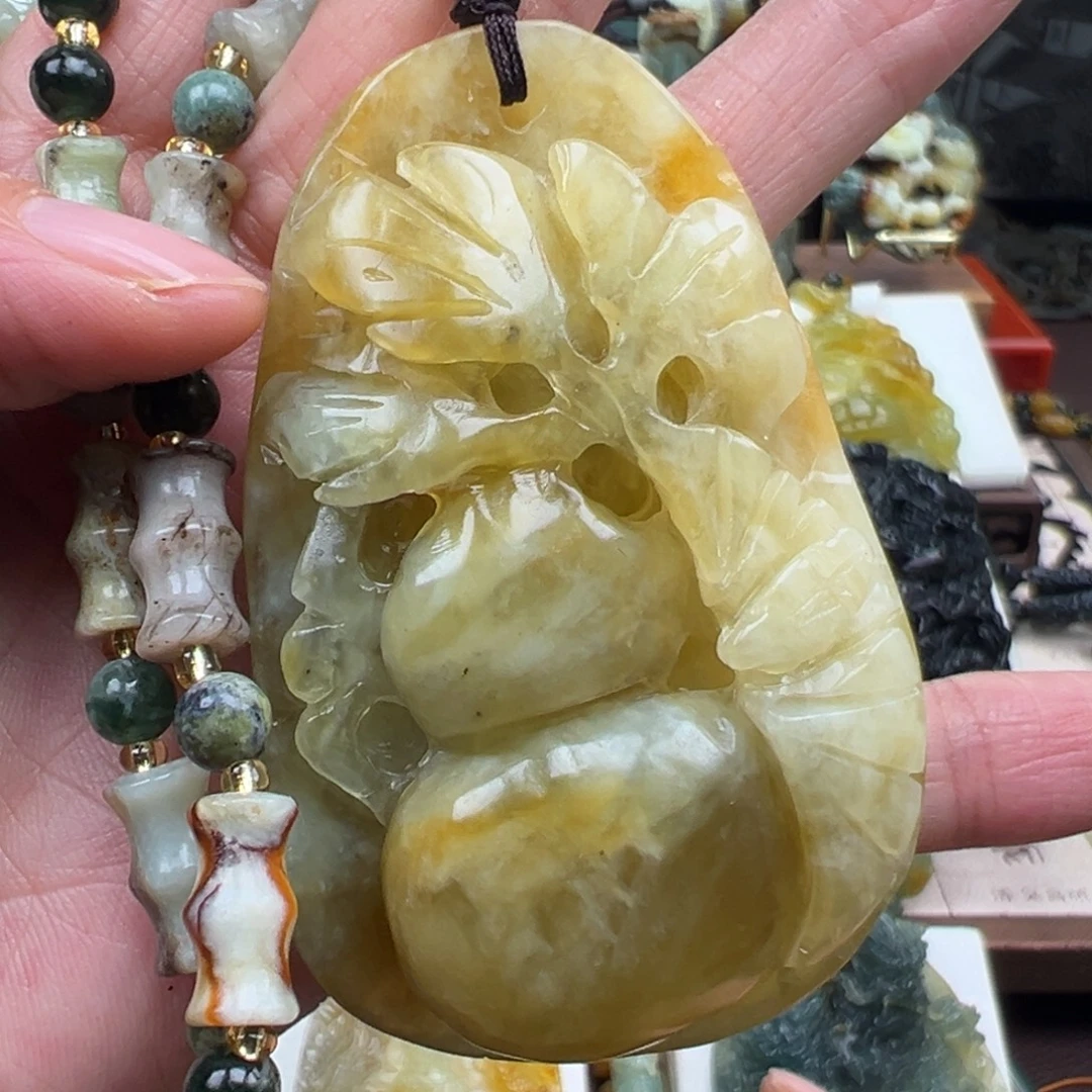 岫玉未镶嵌挂件挂件