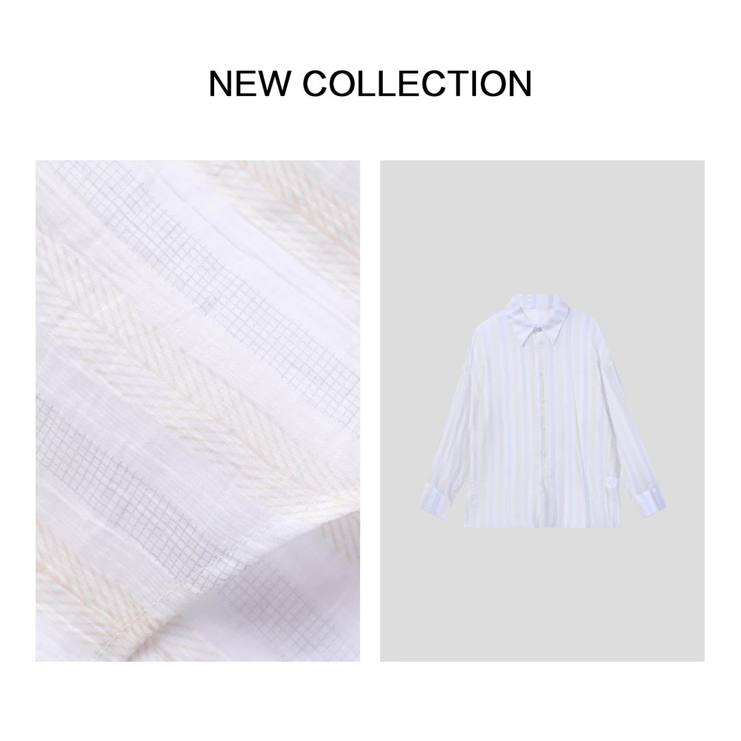 【小铃铛】C1F36078B 女士秋季衬衫两件套 简约纯色针织面料