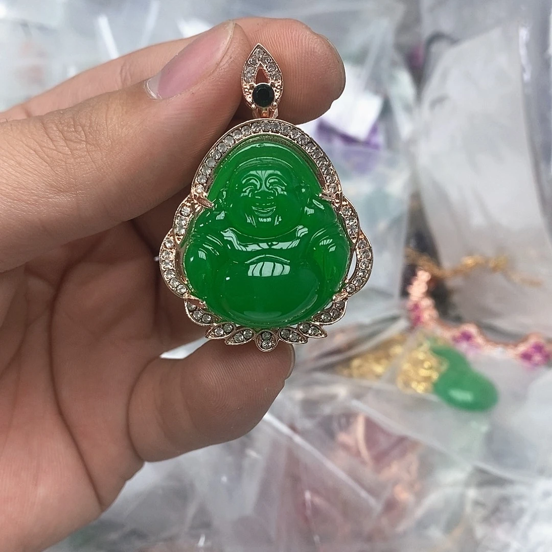 石英质玉未镶嵌吊坠(赠链)